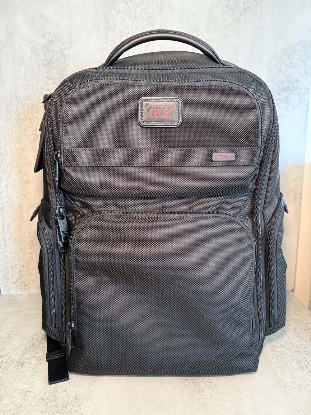 TUMI Black Ballistic Nylon Business Travel Laptop Backpack